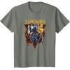 imageStar Wars Classic Art Characters and Logo Retro Vintage TShirtOlive Heather