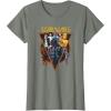 imageStar Wars Classic Art Characters and Logo Retro Vintage TShirtOlive Heather