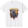 imageStar Wars Classic Art Characters and Logo Retro Vintage TShirtWhite