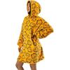 imageStar Wars Darth Vader AllOver Print Black Hooded Wearable Oversize BlanketOSFAGarfield Character Heads