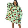 imageStar Wars Darth Vader AllOver Print Black Hooded Wearable Oversize BlanketOSFAHello Kitty  Friends Christmas