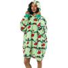 imageStar Wars Darth Vader AllOver Print Black Hooded Wearable Oversize BlanketOSFAHello Kitty  Friends Christmas