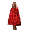 imageStar Wars Darth Vader AllOver Print Black Hooded Wearable Oversize BlanketOSFAMarvel Spiderman Red