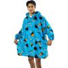 imageStar Wars Darth Vader AllOver Print Black Hooded Wearable Oversize BlanketOSFASesame Street Cookie Monster