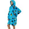 imageStar Wars Darth Vader AllOver Print Black Hooded Wearable Oversize BlanketOSFASesame Street Cookie Monster