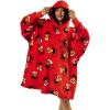 imageStar Wars Darth Vader AllOver Print Black Hooded Wearable Oversize BlanketOSFASesame Street Elmo