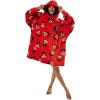 imageStar Wars Darth Vader AllOver Print Black Hooded Wearable Oversize BlanketOSFASesame Street Elmo