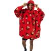 imageStar Wars Darth Vader AllOver Print Black Hooded Wearable Oversize BlanketOSFASesame Street Elmo
