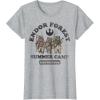 imageStar Wars Endor Forest Summer Camp Ewok TShirtHeather Grey