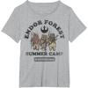 imageStar Wars Endor Forest Summer Camp Ewok TShirtHeather Grey