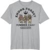imageStar Wars Endor Forest Summer Camp Ewok TShirtHeather Grey