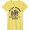 imageStar Wars Endor Forest Summer Camp Ewok TShirtLemon Yellow