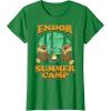imageStar Wars Endor Summer Camp TShirtKelly Green