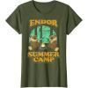 imageStar Wars Endor Summer Camp TShirtOlive Green