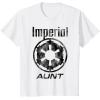 imageStar Wars Imperial Icon Matching Family AUNT TShirt TShirtWhite