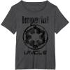 imageStar Wars Imperial Icon Matching Family UNCLE TShirt TShirtDark Heather Grey