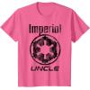 imageStar Wars Imperial Icon Matching Family UNCLE TShirt TShirtPink Heather