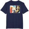 imageStar Wars ObiWan Kenobi Darth Vader Duel Cutout TShirtNavy Blue