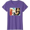 imageStar Wars ObiWan Kenobi Darth Vader Duel Cutout TShirtPurple Heather