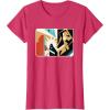 imageStar Wars ObiWan Kenobi Darth Vader Duel Cutout TShirtRed Heather