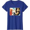 imageStar Wars ObiWan Kenobi Darth Vader Duel Cutout TShirtRoyal Blue