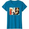 imageStar Wars ObiWan Kenobi Darth Vader Duel Cutout TShirtSapphire Blue