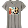 imageStar Wars ObiWan Kenobi Darth Vader Duel Cutout TShirtSlate Grey