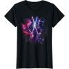 imageStar Wars ObiWan Kenobi Darth Vader Duel Painted TShirtBlack