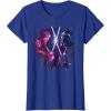 imageStar Wars ObiWan Kenobi Darth Vader Duel Painted TShirtRoyal Blue