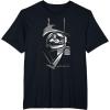 imageStar Wars ObiWan Kenobi Darth Vader Helmet TShirtBlack
