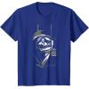 imageStar Wars ObiWan Kenobi Darth Vader Helmet TShirtRoyal Blue