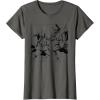 imageStar Wars ObiWan Kenobi vs Darth Vader Coloring Sketch TShirtAsphalt Grey