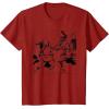 imageStar Wars ObiWan Kenobi vs Darth Vader Coloring Sketch TShirtCranberry Red
