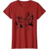imageStar Wars ObiWan Kenobi vs Darth Vader Coloring Sketch TShirtCranberry Red