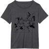 imageStar Wars ObiWan Kenobi vs Darth Vader Coloring Sketch TShirtDark Heather Grey