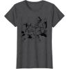 imageStar Wars ObiWan Kenobi vs Darth Vader Coloring Sketch TShirtDark Heather Grey