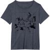 imageStar Wars ObiWan Kenobi vs Darth Vader Coloring Sketch TShirtHeather Blue