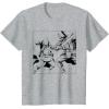 imageStar Wars ObiWan Kenobi vs Darth Vader Coloring Sketch TShirtHeather Grey