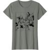 imageStar Wars ObiWan Kenobi vs Darth Vader Coloring Sketch TShirtOlive Heather