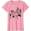 imageStar Wars ObiWan Kenobi vs Darth Vader Coloring Sketch TShirtPink