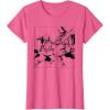 imageStar Wars ObiWan Kenobi vs Darth Vader Coloring Sketch TShirtPink Heather