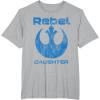 imageStar Wars Rebel Alliance Matching Family DAUGHTER TShirt TShirtHeather Grey