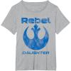 imageStar Wars Rebel Alliance Matching Family DAUGHTER TShirt TShirtHeather Grey