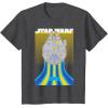 imageStar Wars Retro Falcon Speed TShirtDark Heather Grey