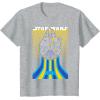 imageStar Wars Retro Falcon Speed TShirtHeather Grey