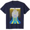 imageStar Wars Retro Falcon Speed TShirtNavy Blue