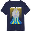 imageStar Wars Retro Falcon Speed TShirtNavy Blue