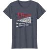 imageStar Wars Summer Of 77 Distressed Retro Vibes Big Chest Logo TShirtHeather Blue