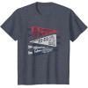 imageStar Wars Summer Of 77 Distressed Retro Vibes Big Chest Logo TShirtHeather Blue