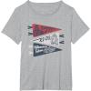 imageStar Wars Summer Of 77 Distressed Retro Vibes Big Chest Logo TShirtHeather Grey